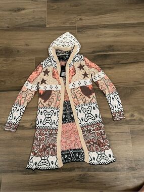 NWT Love Stitch Hooded Cardigan Sweater